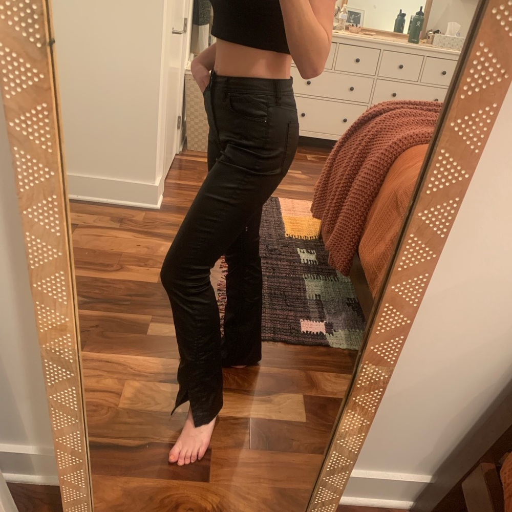 Free People leather pants